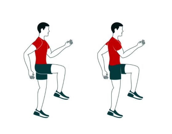 高抬腿伤不伤膝盖 肌肉分压增强腿部力量提高肩髋关节柔韧